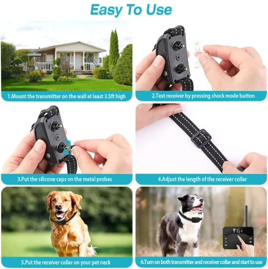 2 In 1 Wireless Electric Dog Fence Waterproof